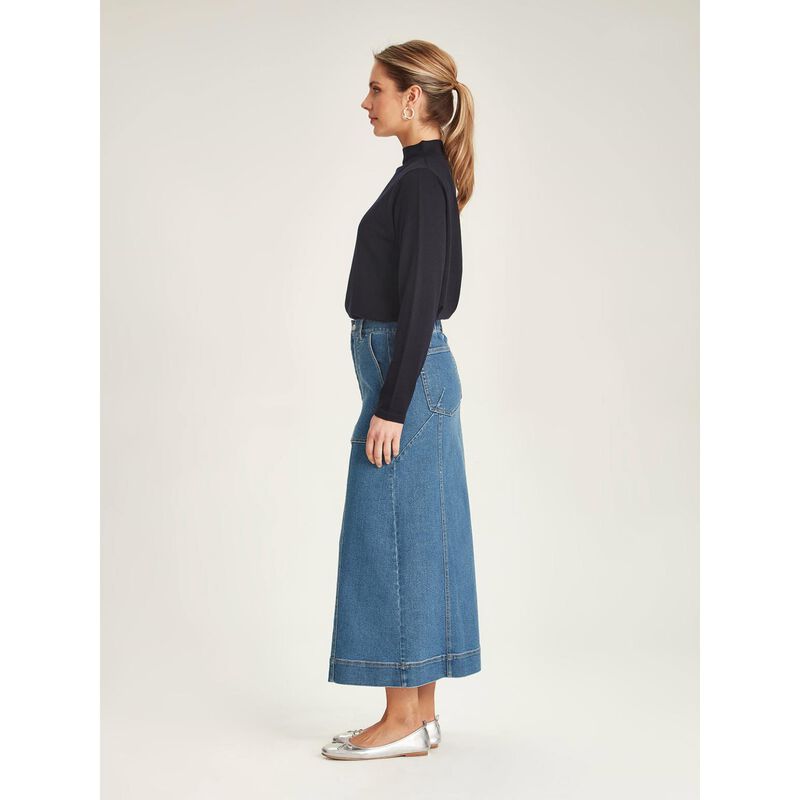 Sills Harper Denim Skirt image number 3